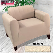 Görseli Galeri görüntüleyiciye yükleyin, Mikro Petek Kumaş Vizon 3+3+1+1 Set Komple Giydirme Kanepe & Çekyat, Bohem, vb Model Koltuk Kılıfları