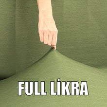 Görseli Galeri görüntüleyiciye yükleyin, Mikro Petek Kumaş Haki 3"Lü Komple Giydirme Kanepe & Çekyat, Bohem, vb Model Koltuk Kılıfları