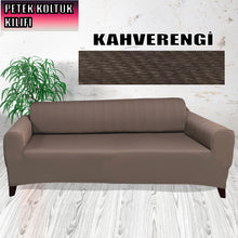 Görseli Galeri görüntüleyiciye yükleyin, Mikro Petek Kumaş Kahverengi 3"Lü Komple Giydirme Kanepe & Çekyat, Bohem, vb Model Koltuk Kılıfları