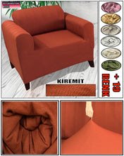 Görseli Galeri görüntüleyiciye yükleyin, Mikro Petek Kumaş Kiremit Tekli Komple Giydirme Tekli & Berjer, Bohem, vb Model Koltuk Kılıfları