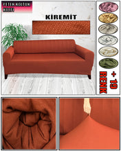 Görseli Galeri görüntüleyiciye yükleyin, Mikro Petek Kumaş Kiremit 3"Lü Komple Giydirme Kanepe & Çekyat, Bohem, vb Model Koltuk Kılıfları