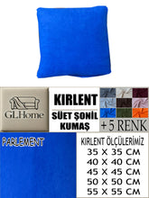 Görseli Galeri görüntüleyiciye yükleyin, Süet Kumaş Parlement Renk Kırlent Kılıfı