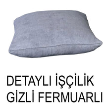 Görseli Galeri görüntüleyiciye yükleyin, Süet Kumaş Antrasit Renk Kırlent Kılıfı