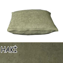 Görseli Galeri görüntüleyiciye yükleyin, Süet Kumaş Haki Renk Kırlent Kılıfı