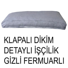 Görseli Galeri görüntüleyiciye yükleyin, Süet Kumaş Antrasit Renk Sırt Minderi