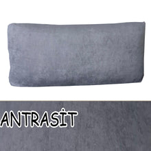 Görseli Galeri görüntüleyiciye yükleyin, Süet Kumaş Antrasit Renk Sırt Minderi