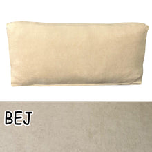 Görseli Galeri görüntüleyiciye yükleyin, Süet Kumaş Bej Renk Sırt Minderi