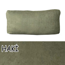 Görseli Galeri görüntüleyiciye yükleyin, Süet Kumaş Haki Renk Sırt Minderi