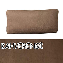 Görseli Galeri görüntüleyiciye yükleyin, Süet Kumaş Kahverengi Renk Sırt Minderi