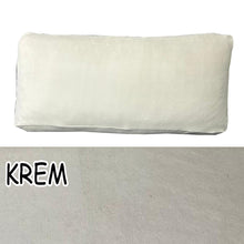 Görseli Galeri görüntüleyiciye yükleyin, Süet Kumaş Krem Renk Sırt Minderi