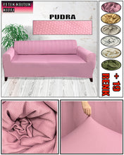 Görseli Galeri görüntüleyiciye yükleyin, Mikro Petek Kumaş Pudra 3"Lü Komple Giydirme Kanepe & Çekyat, Bohem, vb Model Koltuk Kılıfları