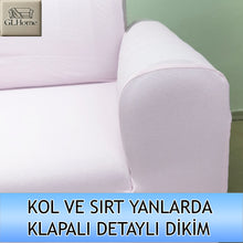 Görseli Galeri görüntüleyiciye yükleyin, %100 Pamuk Petek Kumaş Pudra 3+2+1+1 Set Komple Giydirme Kanepe&Çekyat, Bohem, vb Model Koltuk Kılıfları