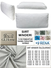 Görseli Galeri görüntüleyiciye yükleyin, %100 Pamuk Petek Gri Renk Sırt Minderi