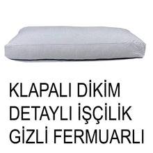 Görseli Galeri görüntüleyiciye yükleyin, %100 Pamuk Petek Koyu Gri Renk Sırt Minderi
