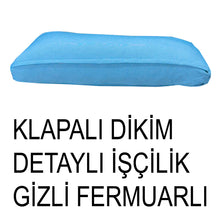Görseli Galeri görüntüleyiciye yükleyin, %100 Pamuk Petek Mavi Renk Sırt Minderi