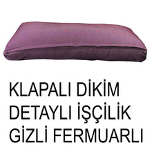Görseli Galeri görüntüleyiciye yükleyin, %100 Pamuk Petek Mürdüm Renk Sırt Minderi
