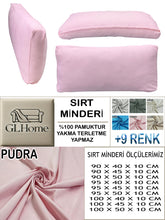 Görseli Galeri görüntüleyiciye yükleyin, %100 Pamuk Petek Pudra Renk Sırt Minderi