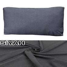 Görseli Galeri görüntüleyiciye yükleyin, %100 Pamuk Petek Siyah Renk Sırt Minderi