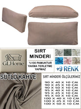 Görseli Galeri görüntüleyiciye yükleyin, %100 Pamuk Petek Sütlü Kahve Renk Sırt Minderi