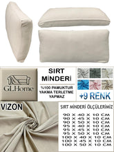 Görseli Galeri görüntüleyiciye yükleyin, %100 Pamuk Petek Vizon Kahve Renk Sırt Minderi