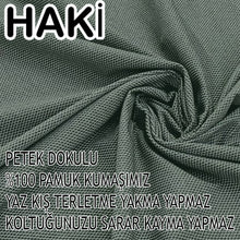 Görseli Galeri görüntüleyiciye yükleyin, %100 Pamuk Petek Kumaş Haki 3+2+1+1 Set Komple Giydirme Kanepe&Çekyat, Bohem, vb Model Koltuk Kılıfları