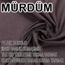 Görseli Galeri görüntüleyiciye yükleyin, %100 Pamuk Petek Kumaş Mürdüm 3+2+1+1 Set Komple Giydirme Kanepe&Çekyat, Bohem, vb Model Koltuk Kılıfları