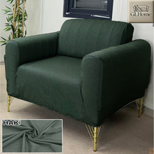 Görseli Galeri görüntüleyiciye yükleyin, %100 Pamuk Petek Kumaş Haki 3+3+1+1 Set Komple Giydirme Kanepe&Çekyat, Bohem, vb Model Koltuk Kılıfları