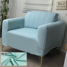 Görseli Galeri görüntüleyiciye yükleyin, %100 Pamuk Petek Kumaş Mint Tekli Komple Giydirme Tekli & Berjer, Bohem, Porto vb Model Koltuk Kılıfları