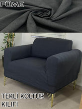Görseli Galeri görüntüleyiciye yükleyin, %100 Pamuklu Fransız Kumaş Füme 3+2+1+1 Komple Giydirme Kanepe&Çekyat, Bohem, Porto, vn. Model Koltuk Kılıfı
