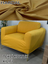 Görseli Galeri görüntüleyiciye yükleyin, %100 Pamuklu Fransız Kumaş Hardal 3+2+1+1 Komple Giydirme Kanepe&Çekyat, Bohem, Porto, vn. Model Koltuk Kılıfı