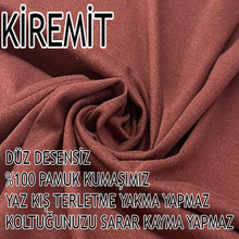 Görseli Galeri görüntüleyiciye yükleyin, %100 Pamuklu Fransız Kumaş Kiremit 3+3+1+1 Komple Giydirme Kanepe&Çekyat, Bohem, Porto, vn. Model Koltuk Kılıfı