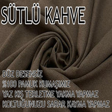 Görseli Galeri görüntüleyiciye yükleyin, %100 Pamuklu Fransız Kumaş Sütlü Kahve 3Lü Komple Giydirme Kanepe & Çekyat, Bohem, Porto, Vb. Model Koltuk Kilifi