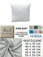 Görseli Galeri görüntüleyiciye yükleyin, %100 Pamuk Petek Gri Renk Kırlent Kılıfı