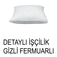 Görseli Galeri görüntüleyiciye yükleyin, %100 Pamuk Petek Gri Renk Kırlent Kılıfı