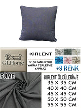 Görseli Galeri görüntüleyiciye yükleyin, %100 Pamuk Petek Füme Renk Kırlent Kılıfı