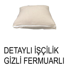 Görseli Galeri görüntüleyiciye yükleyin, %100 Pamuk Petek Vizon Renk Kırlent Kılıfı