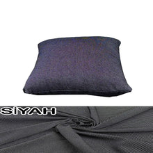 Görseli Galeri görüntüleyiciye yükleyin, %100 Pamuk Petek Siyah Renk Kırlent Kılıfı