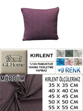 Görseli Galeri görüntüleyiciye yükleyin, %100 Pamuk Petek Mürdüm Renk Kırlent Kılıfı