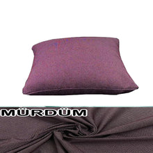 Görseli Galeri görüntüleyiciye yükleyin, %100 Pamuk Petek Mürdüm Renk Kırlent Kılıfı