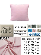 Görseli Galeri görüntüleyiciye yükleyin, %100 Pamuk Petek Pudra Renk Kırlent Kılıfı