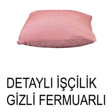 Görseli Galeri görüntüleyiciye yükleyin, %100 Pamuk Petek Kiremit Renk Kırlent Kılıfı