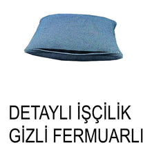 Görseli Galeri görüntüleyiciye yükleyin, %100 Pamuk Petek Petrol Renk Kırlent Kılıfı