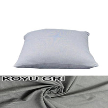Görseli Galeri görüntüleyiciye yükleyin, %100 Pamuk Petek Koyu Gri Renk Kırlent Kılıfı