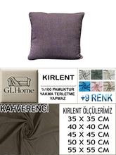 Görseli Galeri görüntüleyiciye yükleyin, %100 Pamuk Petek Kahve Renk Kırlent Kılıfı