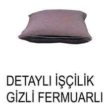 Görseli Galeri görüntüleyiciye yükleyin, %100 Pamuk Petek Kahve Renk Kırlent Kılıfı