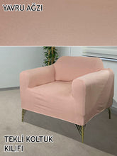 Görseli Galeri görüntüleyiciye yükleyin, %100 Pamuklu Fransız Kumaş Yavru Ağzı Tekli&Berjer Komple Giydirme, Bohem, Porto Model Koltuk Kılıfı