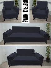 Görseli Galeri görüntüleyiciye yükleyin, Baby Face Kumaş Antrasit 3+2+1+1 Set Komple Giydirme Kanepe&Çekyat, Bohem, vb Model Koltuk Kılıfları