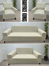 Görseli Galeri görüntüleyiciye yükleyin, Baby Face Kumaş Bej 3+2+1+1 Set Komple Giydirme Kanepe&Çekyat, Bohem, vb Model Koltuk Kılıfları