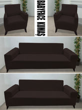 Görseli Galeri görüntüleyiciye yükleyin, Baby Face Kumaş Kahverengi 3+3+1+1 Set Komple Giydirme Kanepe & Çekyat, Bohem, vb Model Koltuk Kılıfları