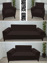 Görseli Galeri görüntüleyiciye yükleyin, Baby Face Kumaş Kahverengi 3+2+1+1 Set Komple Giydirme Kanepe & Çekyat, Bohem, vb Model Koltuk Kılıfları